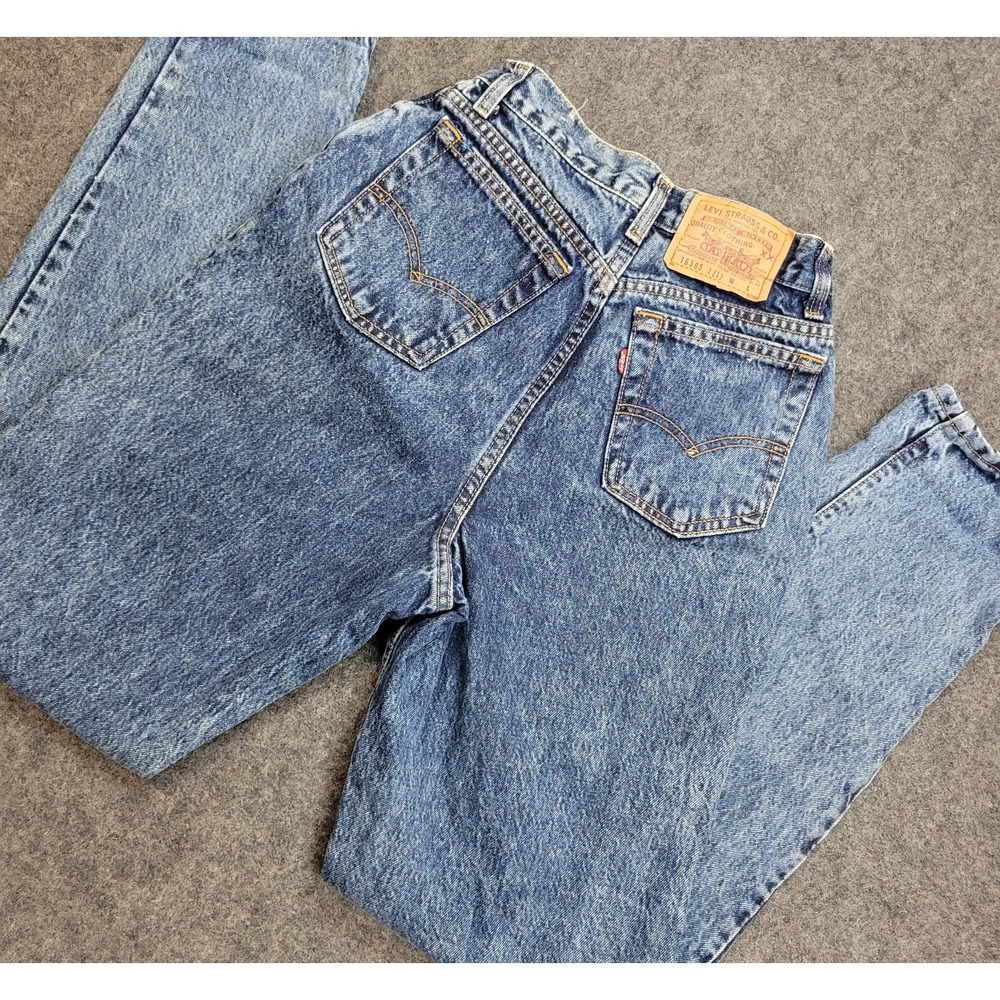 VTG Levis Jeans Womens 10 Blue Denim Straight Leg Americana USA Made 2005